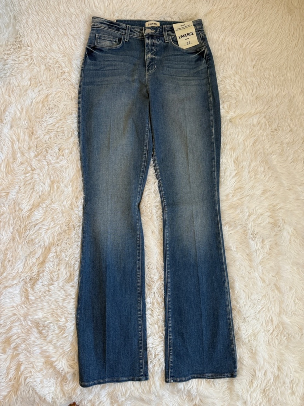 L'AGENCE Medium Wash Flare Jeans